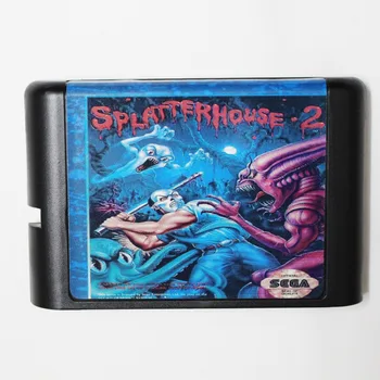 Splatterhouse 2 16 bitų MD Žaidimo Kortelės Sega Mega Drive Genesis