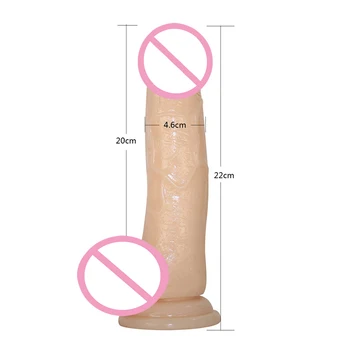 Erotinis Minkštos Želė Tikroviškas Dildo siurbtukas Analinis Penis Penis Klitorio Stimuliatorius Moterų Masturbator Suaugusiųjų Sekso Žaislai Moteris