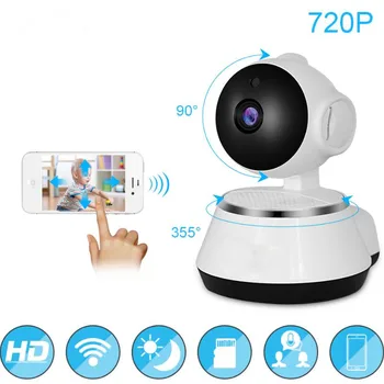 720P Wi-fi IP Kamera Kūdikio stebėjimo HD Wireless Smart Baby Nightvision Kameros Garso Vaizdo Įrašymo Priežiūros Saugumo Kameros V380