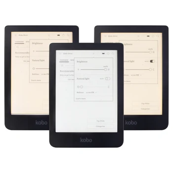 KUMELĖ Clara HD N249 eReader Touch screen e Book Reader e-rašalo Priekinių žibintų e-knygų Skaitytuvas balta / šilta šviesa