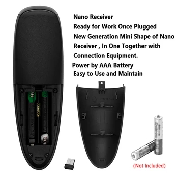 Nuotolinio Valdymo G10 Balso universalus 2.4 G Bevielio Oro Pele Mikrofonas Giroskopas IR Mokymosi Android tv box H96 Max X96 mini