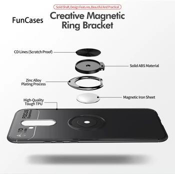 Atveju Galaxy S8 Plus Atveju Silikono Žiedas Magnetinio Prabanga Padengti 