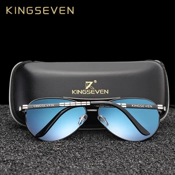 KINGSEVEN Mados Classic Prekės ženklo Akiniai nuo saulės Vyrų Poliarizuota Aliuminio Vairavimo Prabangus Dizainas Saulės akiniai vyrams UV400 Oculos