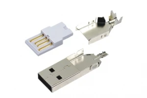 10 vnt USB 2.0 jungtis A tipo male plug lydmetalis tipas 3 dalių 1