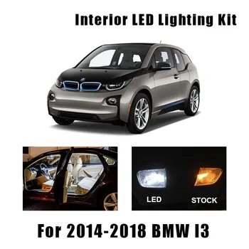 9 Lemputes Baltos spalvos Automobilių Canbus LED Interjero Šviesos Kupolas Komplektas Tinka m. m. 2016 m. 2017 m. 2018 m. BMW i3 Žemėlapis Dome Daiktadėžė Lempos Ne Klaida