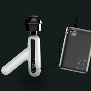 Mini Nešiojamieji Elektriniai Fasciją Ginklą USB Mokestis Raumenų Masažas Ginklą, Mažai Triukšmo Gilaus Atsipalaidavimo Massager Skausmo Lieknėjimo Formavimas