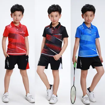 Vaikų badmintono T-marškinėliai,trumpas rankovėmis vyrų/moterų kostiumai,stalo tenisas megztiniai, ping pong marškinėliai, moksleivių,jaunimo sporto jersey