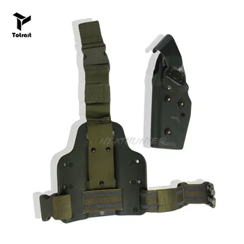 TOtrait Karinės Kojos Ginklą Dėklas, skirtas Glock 17 19 22 23 31 Diržo Dėklai Platforma Irklas Safa už CS Žaidimas Army Medžioklė