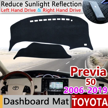 Toyota Paskyrimas 50 2006~2019 XR50 Estima Tarago neslystantis prietaisų Skydelio Kilimėlis Padengti Trinkelėmis skėtį nuo saulės Dashmat Kilimų Automobilių Reikmenys 2018