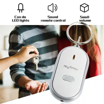 Mini Keychain LED Švilpukas Key Finder Mirksi Garso Pypsėjimu Nuotolinio Prarado Keyfinder Locator paketų prižiūrėtojų raktinę Tracker Vaikams, Piniginės