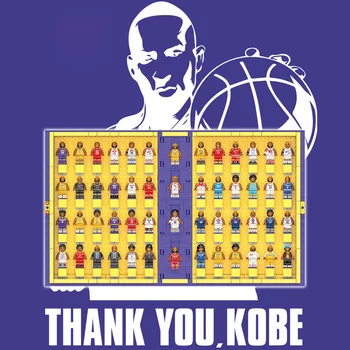 Krepšinis super žvaigždė Kobe Bean Bryant duomenys blokai 3D knygoje surinkti plytų švietimo žaislų kolekcija dovanos