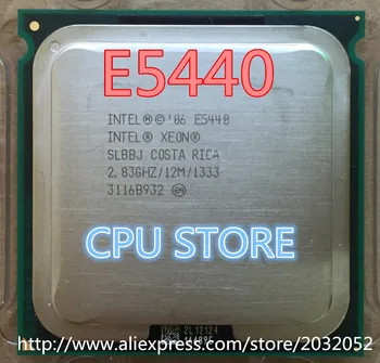 Originalus Intel Xeon E5440 serverio CPU/2.83 GHz /LGA771/L2 Cache 12MB/Quad-Core/ (Nurodykite Du 771 iki 775 Plokštės)
