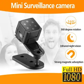 1080P HD Mini Sporto Kamera, Nešiojamas Delninis Magnetas Adsorbcijos DV Kamera, Infraraudonųjų spindulių Naktinis Matymas, Judesio Aptikimas Kamera
