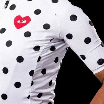 Limited Edition Meilužis Black dot balta 2020 m. Dviračių džersis Moterys Vasarą, trumpas rankovėmis MTB Pora dėvėti Camisa de ciclismo