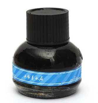 50ml autentiški gryna juoda/mėlyna juoda rašalo be fontanas pen akvareliniai dažai lenta rašalo anglies pimio vandens