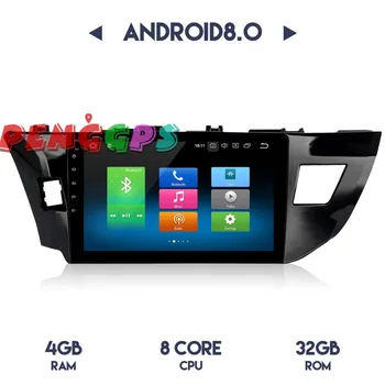 Android 8.0 7.1 Automobilio Radijas Stereo Headunit GPS Navivation Toyota Corolla m. m. 2016 m. be Automobilio DVD Grotuvas Multimedijos Garso