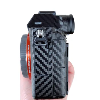 Sony A7III A7M3 A7R3 fotoaparato korpuso apsauginės plėvelės anglies pluošto lipdukai atsparus įbrėžimams, grubus klijai siųsti atsarginių lipdukai