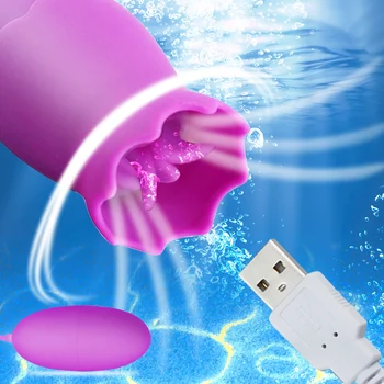 Vibratorius USB vibruojantis kiaušinis G taško makšties masažas klitorio stimuliatorius moterų sekso prekes, sekso žaislai, 12 kartus