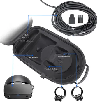 EVA Sunku Kuprinė Hangbag už Oculus Rift S Virtualios Realybės Nešiojamų Kelionių VR Akinius Apsaugoti Atveju Krepšys, atsparus Vandeniui Saugojimo Dėžutė