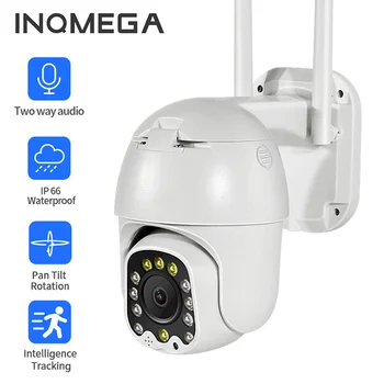 INQMEGA Dome PTZ Lauko IP Kamera, Wifi 1080P 4X Zoom AI Aptikti Namų Smart Cam Belaidės Vaizdo Stebėjimo Saugumo VAIZDO Kamera