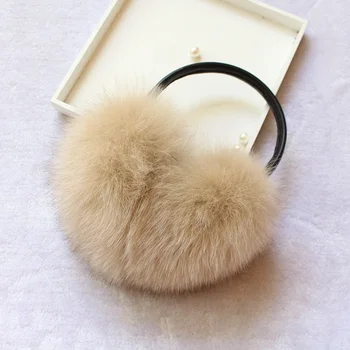 2020 naują atvykimo mados moterų žiemos ausies raštas apima moterų nekilnojamojo fox fur ausines gilr originali fox fur Ausinės Ausinės