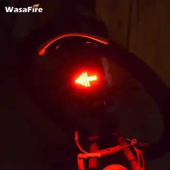 WasaFire 64 Pažangi LED Stabdžio Projekcija Dviračių Šviesiai Raudonos Lazerio Dviratį Uodega Užpakaliniai Posūkio Lemputė USB Įkrovimo Dviračio Atšvaitas