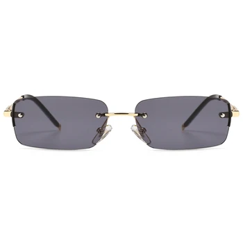 Peekaboo siauro stačiakampio formos akiniai nuo saulės vyrams taškus metalo mažas retro saulės akiniai vyrams uv400 aukso mėlyna žalia 2021 m. vasaros