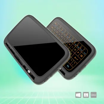 2.4 GHz Mini Belaidės Klaviatūros Apšvietimas H18+ USB Visą Touchpad Ekrano Oro Pelės Verslo Biuras Klaviatūros