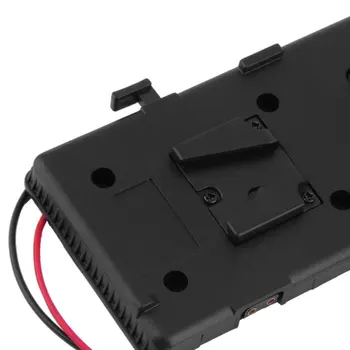 Naujos Baterijos Atgal Pack Plokštė Adapteris V-batų V-Mount V-Lock Baterija Išorės VEIDRODINIŲ Kamerų Vaizdo Lemputė