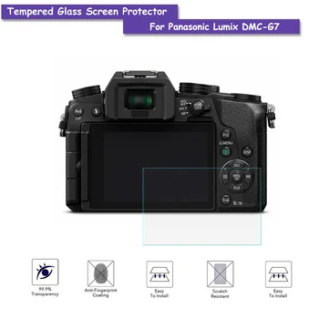 9H Grūdintas Stiklas LCD Screen Protector, Nekilnojamojo Stiklo Shield Plėvelę Panasonic Lumix DMC-G7 Fotoaparato Priedai