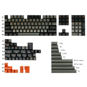 159 raktai, pilnas komplektas SA profilis GEEK dolch keycaps ABS double shot keycap individualų mechaninė klaviatūra
