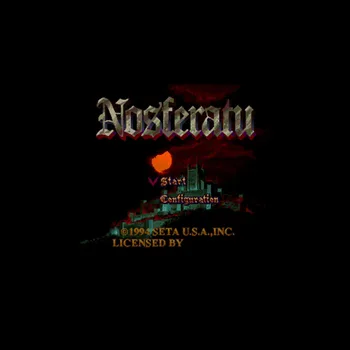 Nosferatu NTSC Versija, 16 Bitų 46 Pin Didelis, Pilkos spalvos Žaidimo Kortelės JAV Žaidėjų