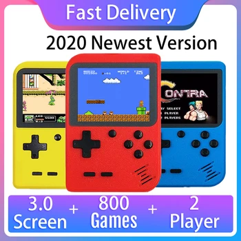 2020 Naujas Retro Žaidimų Konsolės Built-in 800 Žaidimai Paramos Gamepad Nešiojamų 8 Bitų Mini Nešiojamą Vaizdo Žaidimų Žaidėjas Vaikams Dovanų