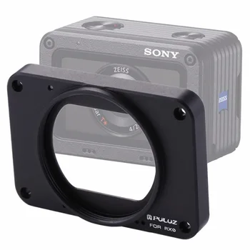 PULUZ Sony RX0/RX0 II Aliuminio Lydinio Priekinis Skydelis + 37mm UV Filtras, Objektyvo+Objektyvas skėtį nuo saulės &ekipažai ir Scr Sony RX0 Priedai