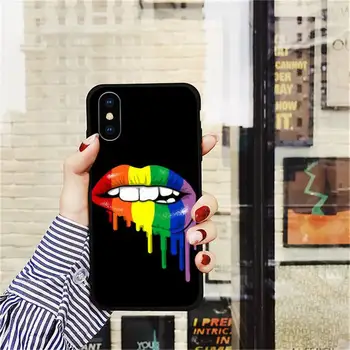 Gėjų, Lesbiečių LGBT Vaivorykštė Pasididžiavimas Telefono dėklas Skirtas iphone 12 11 pro Max Mini 7 8 plus X XR XS 