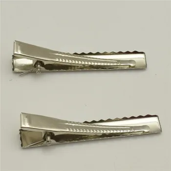 450pcs 5.5 cm, vienos šakės, stačiakampio paprasto metalo alligator clips su mažais dantų įvairių dydžių