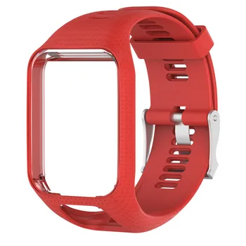 Spalvinga Silicagel Pakeitimo Watchband Žiūrėti Dirželis 25cm ilgio TomTom Nuotykių Runner 2 Spark 2 Kardio Serijos GPS Žiūrėti