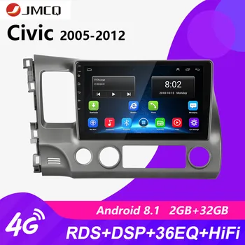 JMCQ 10.1 Colių 2Din Android 8.1 Automobilio Radijo Multimedijos Grotuvo Honda Civic 2006-2011 Navigacijos GPS1024*600 Tochscreen Player