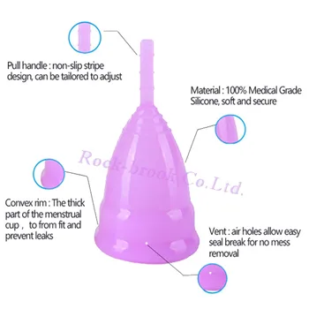 200 Gabalas iCare Didmeninė Daugkartinio naudojimo Medicininės kokybės Silikono Menstruacinis Puodelis Moteriškos Higienos Produktų Lady Mėnesinės Copo