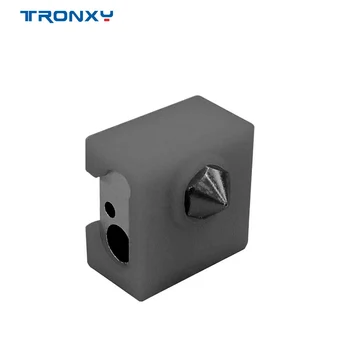Tronxy 5vnt 3D Spausdintuvo Dalys MK8 Apsauginiai Silikono Kojinių Padengti Atveju Dydis 20*20*10mm Dėl Šildytuvo Blokas MK8 Silikono Karšto Pabaigos Kojinių