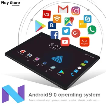 BDF Android 9.0 Tablet 10.1 Colių Octa Core, 2 GB RAM, 32 GB ROM 4G LTE SIM Kortelės Telefono Ryšio IPS 1280x800 