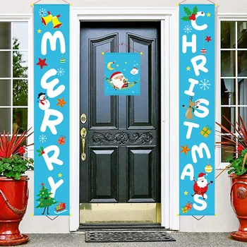Sveiki Linksmų Kalėdų Durų Kabo Reklama Papuošalai Kalėdų Papuošalų, Namų Lauko Kalėdos Navidad Dekoro Naujųjų Metų Gimtadienį