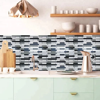 Modernių Namų Dekoras Mozaika backsplash, Virtuvė, Vonios kambarys Folija Lipni 3D Lipdukas, Plytelių