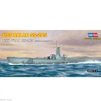 Hobby Boss 87011 1/700 USS BALAO SS-285 Povandeninis laivas Dunker Modelio Rinkinys Plastiko