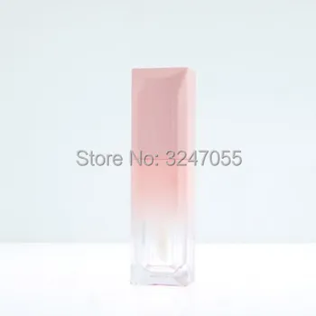 5ml 6ml Plastiko Gradientas Pink&Blue Grožio Lūpų Blizgesys Vamzdis, Tuščia Juoda Rausva ledų Lūpų Butelį, Matinis Lipgloss Bakas