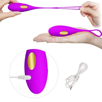 Belaidis Nuotolinio Valdymo Vibratorius Silikono Kulka Kiaušiniai Vibratorius USB Įkrovimo Vandeniui G Taškinio Masažo Kamuolys Suaugusiųjų Sekso Žaislai