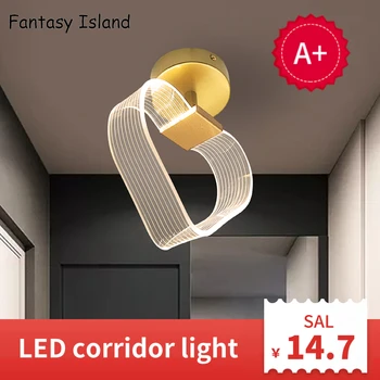 Aukso LED koridoriaus šviesos kūrybos eilėje šviesos modernus minimalistinio asmenybės atvykimo salėje šviesos lubų veranda šviesos šviesa