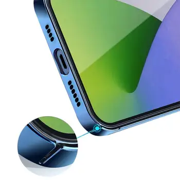 Galvanizavimo Magnetinio Telefono dėklas Skirtas iPhone 12 mini Aišku, K1I6 Skaidrus, Šarvai, Oro Padengti Prabanga Atgal ProMax Apsaugos M6Q3