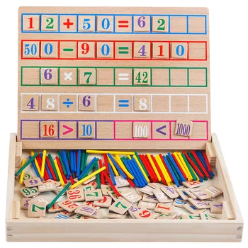 Mediniai Montessori Žaislai, Kūdikių Magnetinio Skaičiavimo Lange Montessori Medžiagų Anksti Švietimo Mokymo Priemones Matematikos Žaislai Vaikams