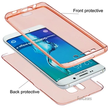 360 Gelio Minkštas Atvejais, Samsung Galaxy M20 M30 M10 M40 Atveju Huawei 30 Lite Telefono dėklas P20 Pro TPU kūno Padengti Rubisafe Apsauga